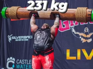 Championnat du monde de log lift : Iron Biby, un ambassadeur tout en  muscles | Aconews